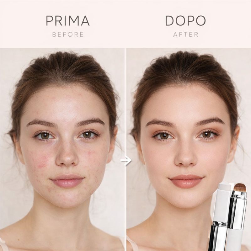 Fondotinta Stick 2-in-1 con applicatore Aura Beauty®